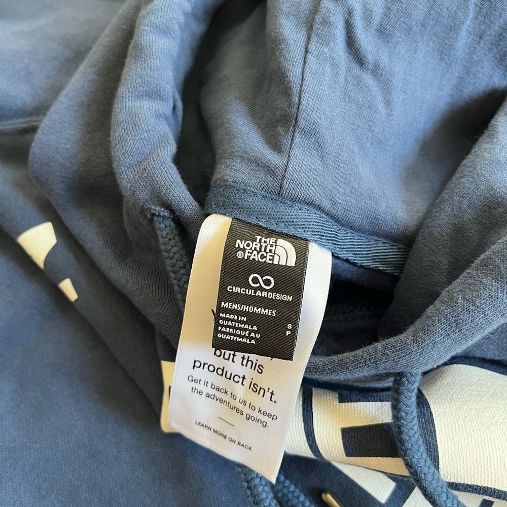 The North Face Men's Navy Blue Logo Hoodie size S - Picture 5 of 5